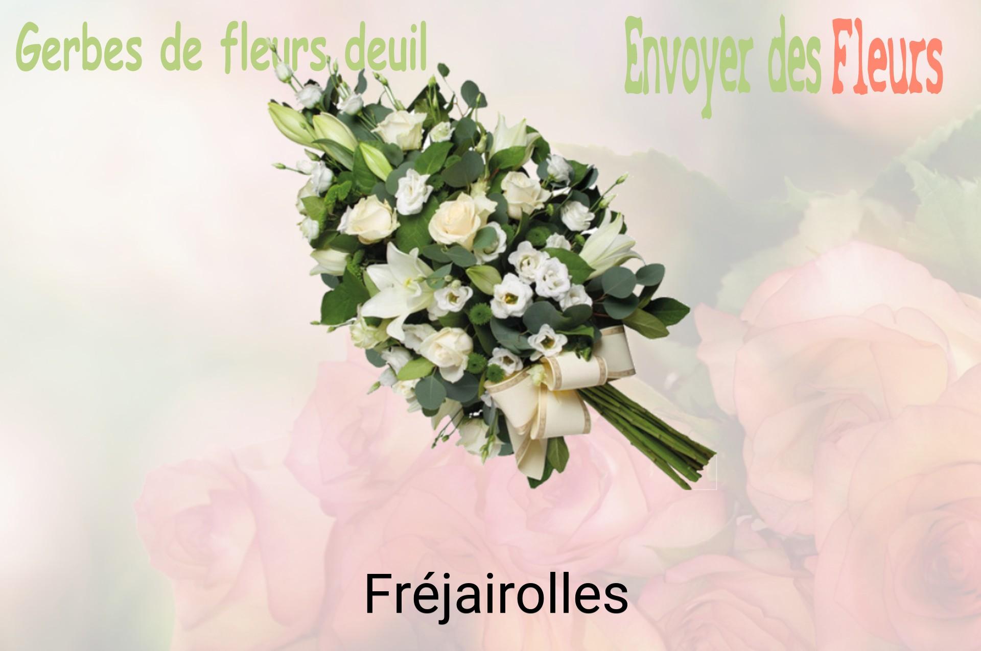 Gerbe de fleurs de deuil livrée à Fréjairolles